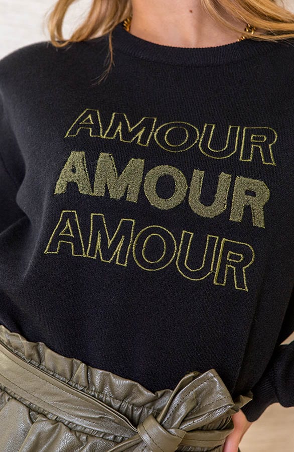 Triple Amour Sweater Abbey Zwart – shoparchief — foto 4