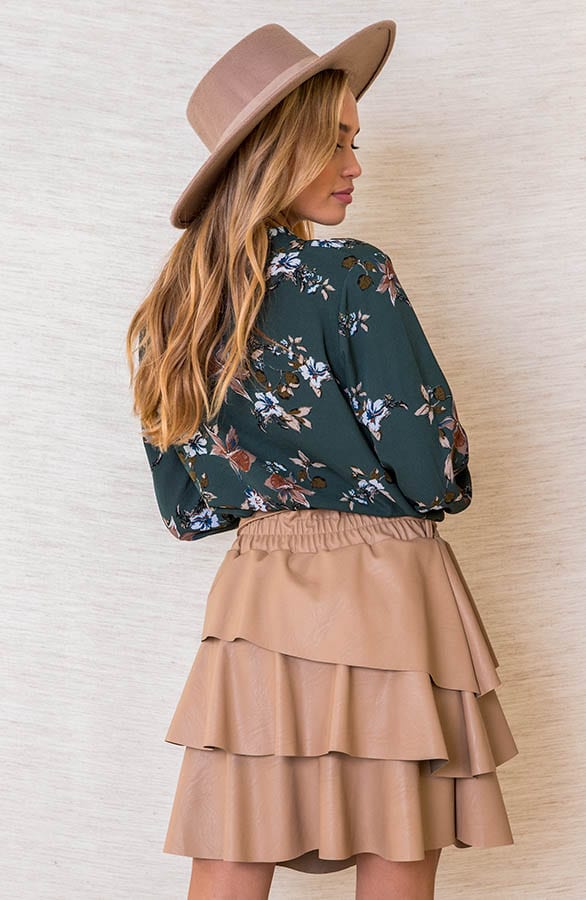 Bloemen Blouse Faye Dark Army – shoparchief — foto 3