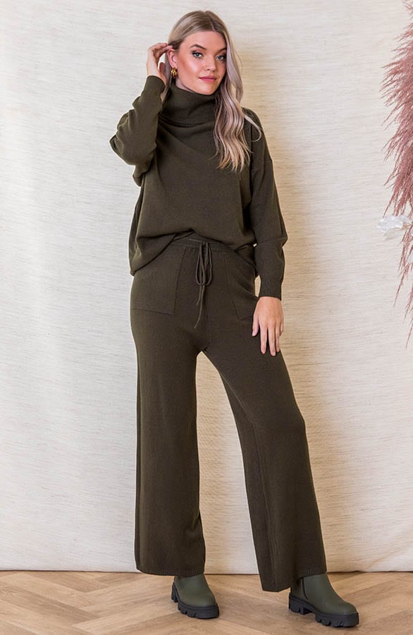 Comfy Trui Met Col Florance Army – shoparchief — foto 5
