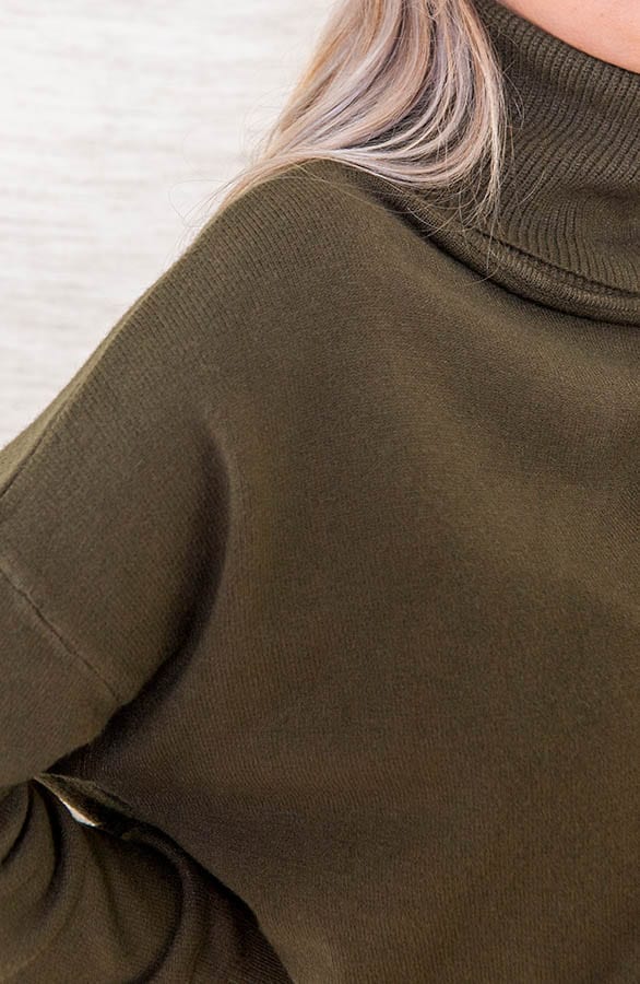 Comfy Trui Met Col Florance Army – shoparchief — foto 4