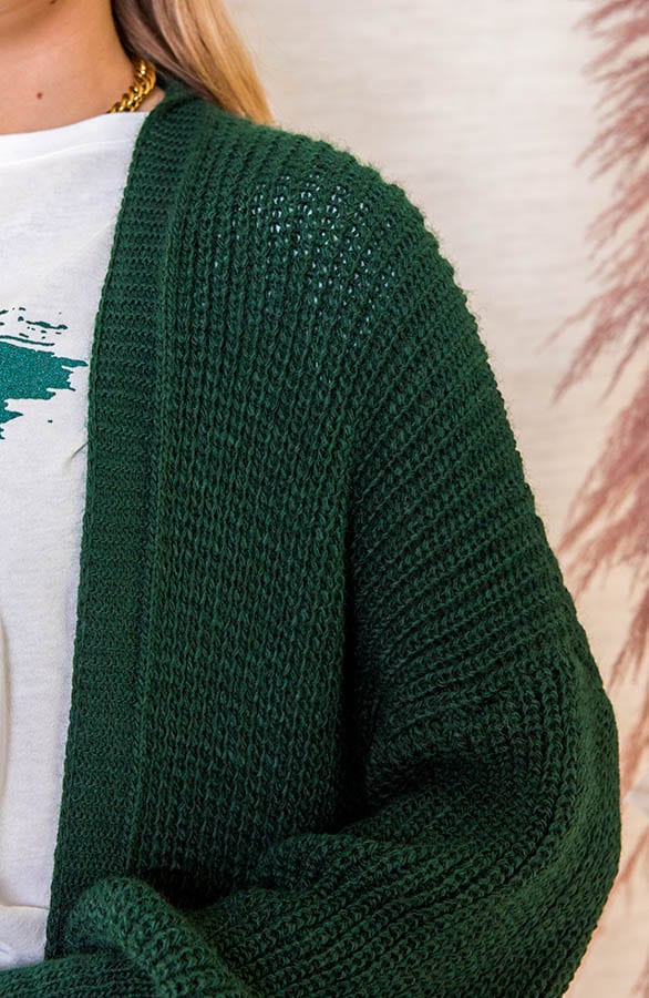 Lang Vest Met Zakken Lilly Smaragd – shoparchief — foto 4
