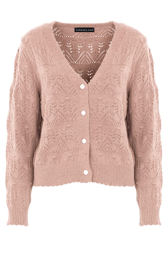 Gehaakt Trend Vest Mara Camel – shoparchief — foto 6