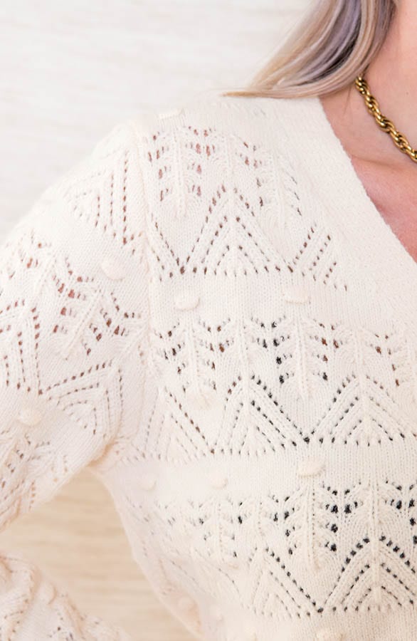 Gehaakt Trend Vest Mara Ecru – shoparchief — foto 2