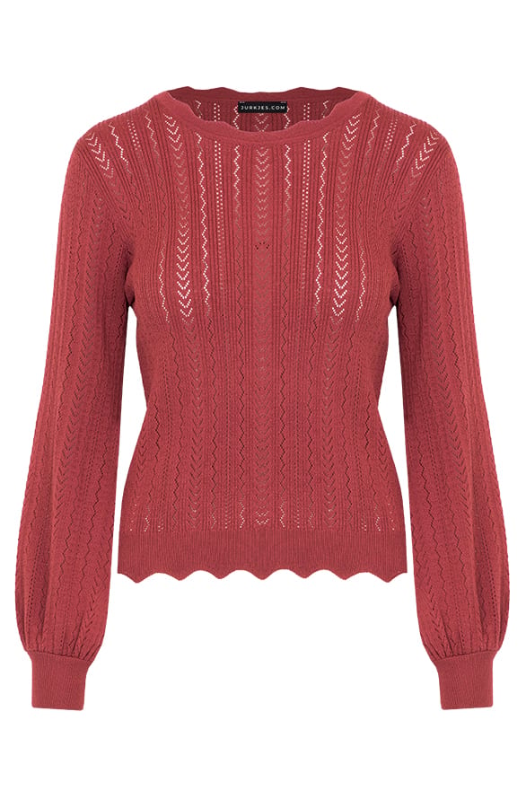 Golvende Gehaakte Top Joni Dust Pink – shoparchief