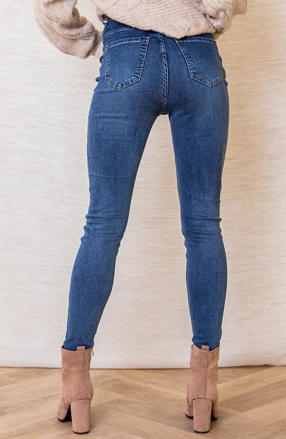 Hoge Taille Skinny Jeans Izzy – shoparchief — foto 3