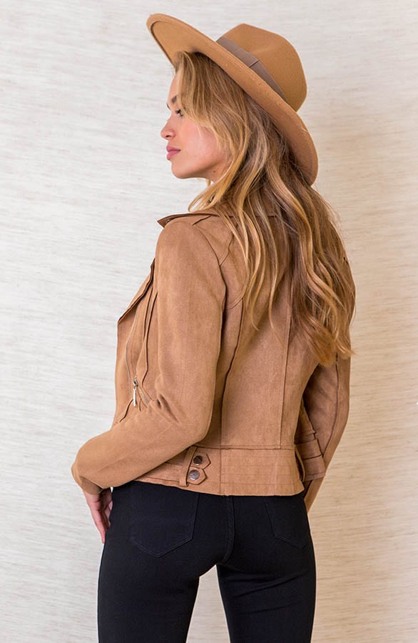 Jessie Biker Jacket Camel – shoparchief — foto 10