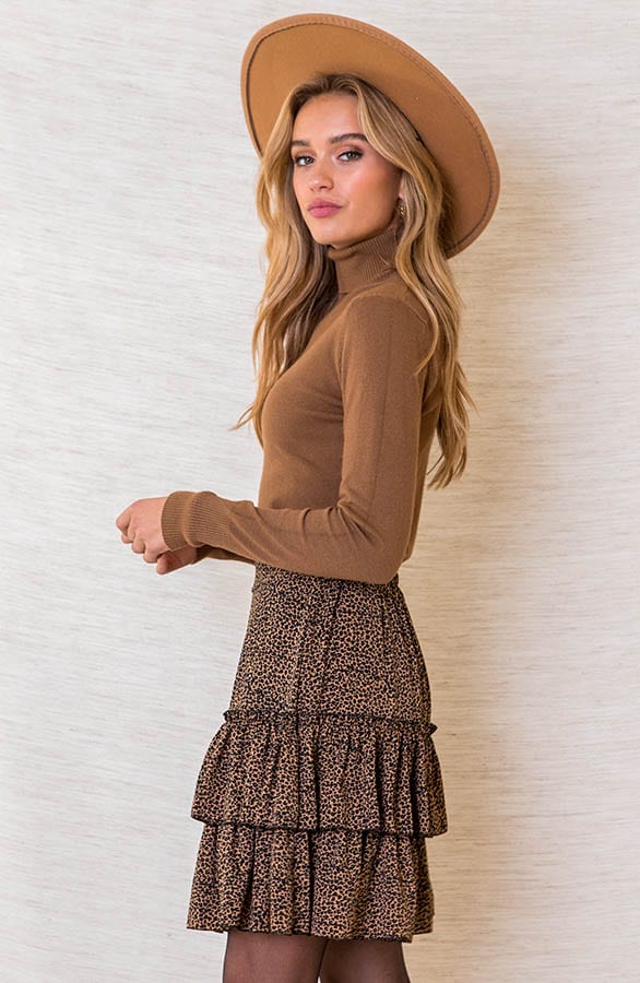 Joy Leopard Skirt Camel – shoparchief — foto 3
