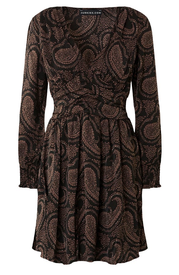 Jurk Met Paisley Print Jolene Zwart – shoparchief — foto 6
