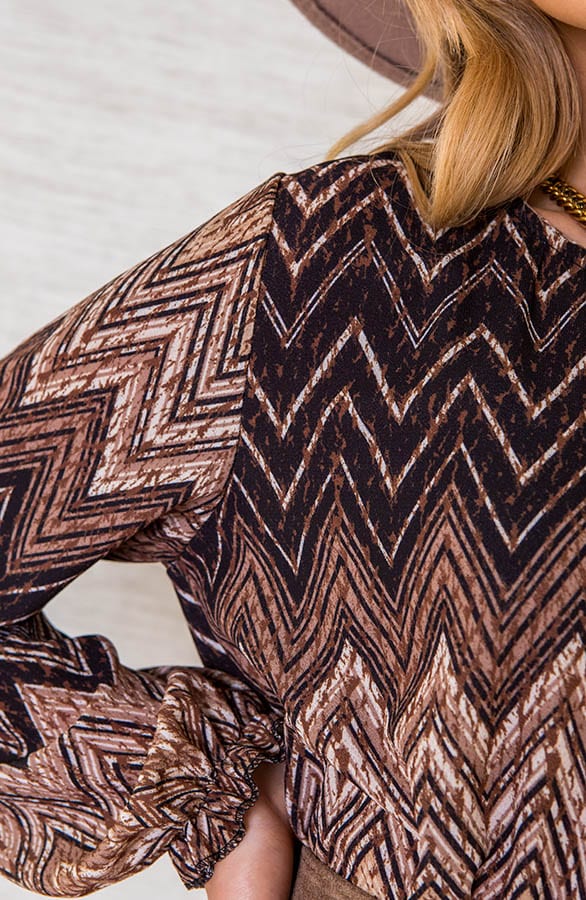 Jurk Met Wavy Print Leanne – shoparchief — foto 5