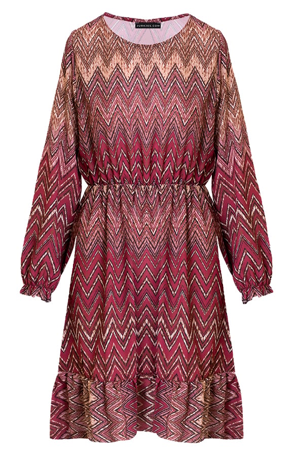 Jurk Met Wavy Print Leanne Roze – shoparchief — foto 5