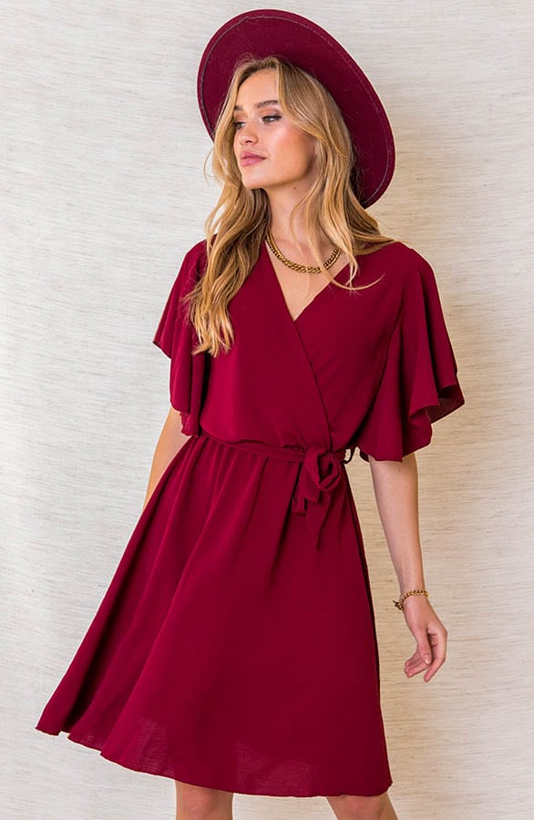 Jurk Nikkie Bordeaux – shoparchief