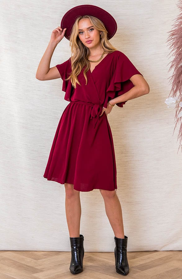 Jurk Nikkie Bordeaux – shoparchief — foto 5