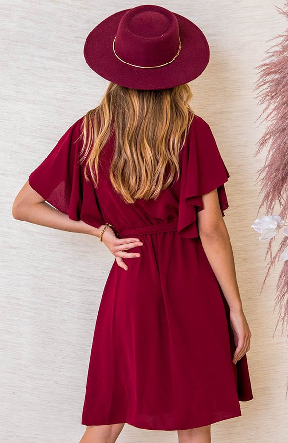 Jurk Nikkie Bordeaux – shoparchief — foto 3