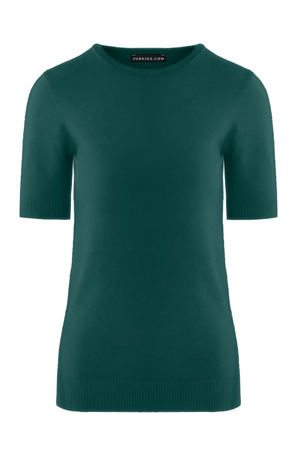 Korte Mouwen Stretch Top April Smaragd – shoparchief