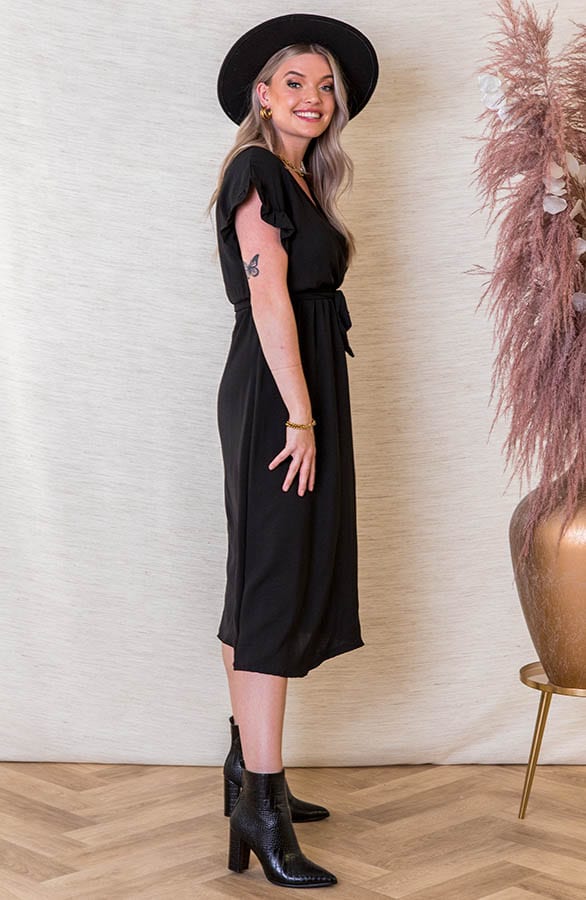 Midi Jurk Jazzie Zwart – shoparchief — foto 2