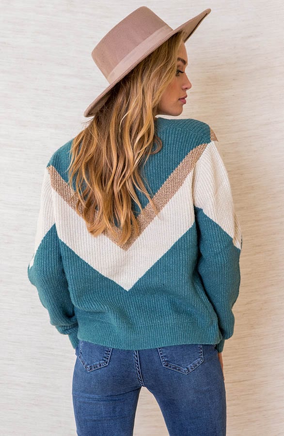 Multicolour V Sweater Roselynn Oase – shoparchief — foto 3