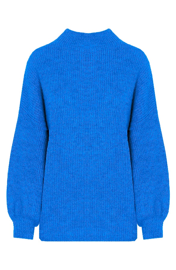 Oversized Gebreide Trui Leona Blauw – shoparchief — foto 6