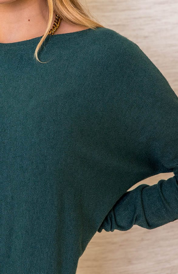 Oversized Jurk Met Knopen Faith Smaragd – shoparchief — foto 4