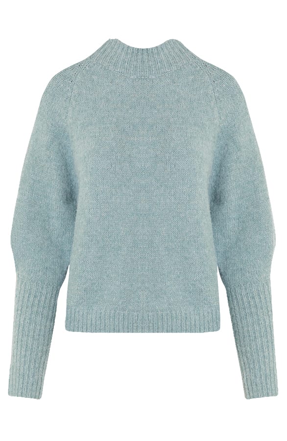 Oversized Lurex Trui Loesje Mint – shoparchief