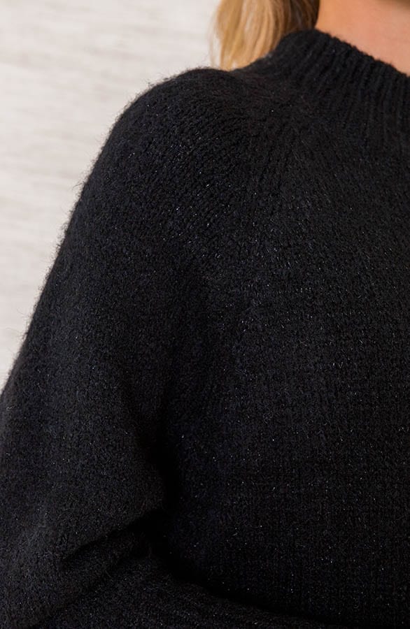 Oversized Lurex Tuniek Loesje Zwart – shoparchief — foto 4