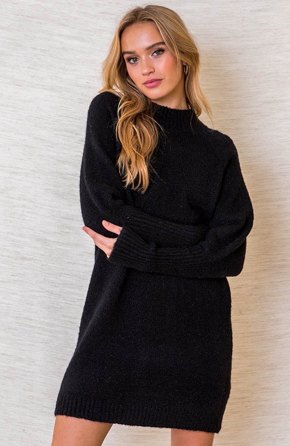 Oversized Lurex Tuniek Loesje Zwart – shoparchief