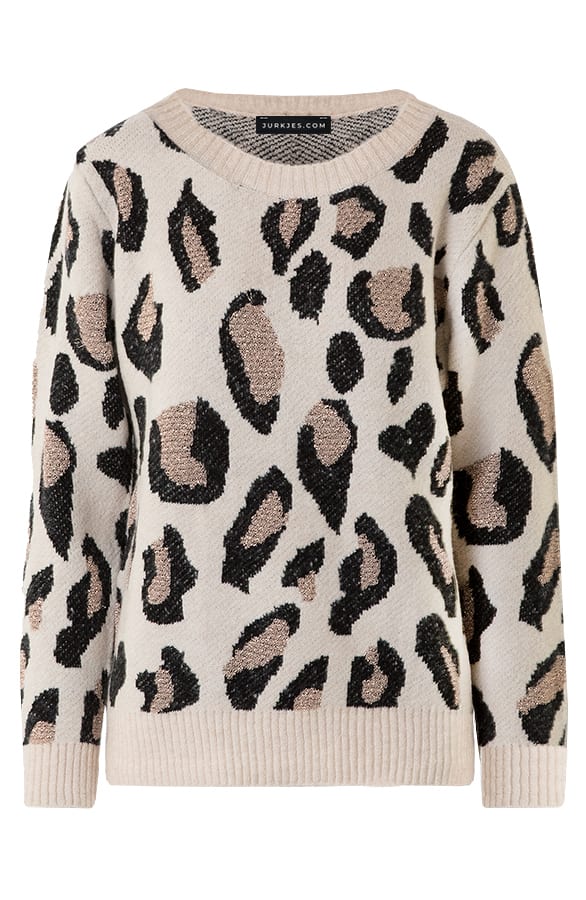 Panter Lurex Trui Lulu Beige – shoparchief — foto 5