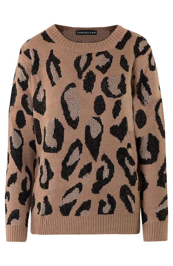 Panter Lurex Trui Lulu Camel – shoparchief — foto 6