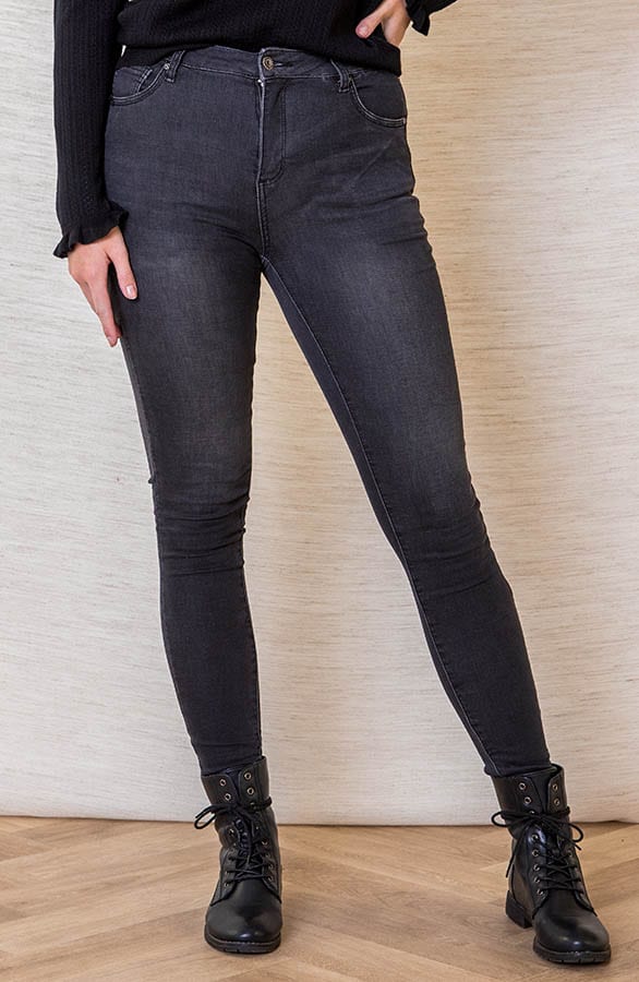 Push Up Jeans Izzy Donkergrijs – shoparchief