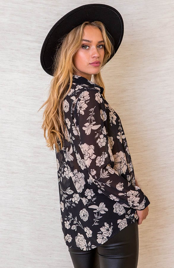 Rozen Blouse Elisa Zwart – shoparchief — foto 3