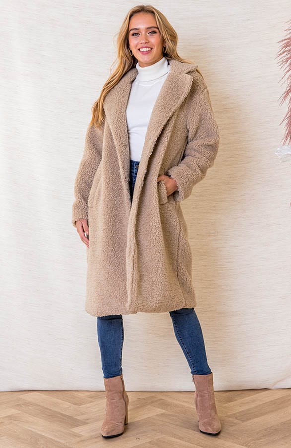 Soft Teddy Jacket Taylor Beige – shoparchief