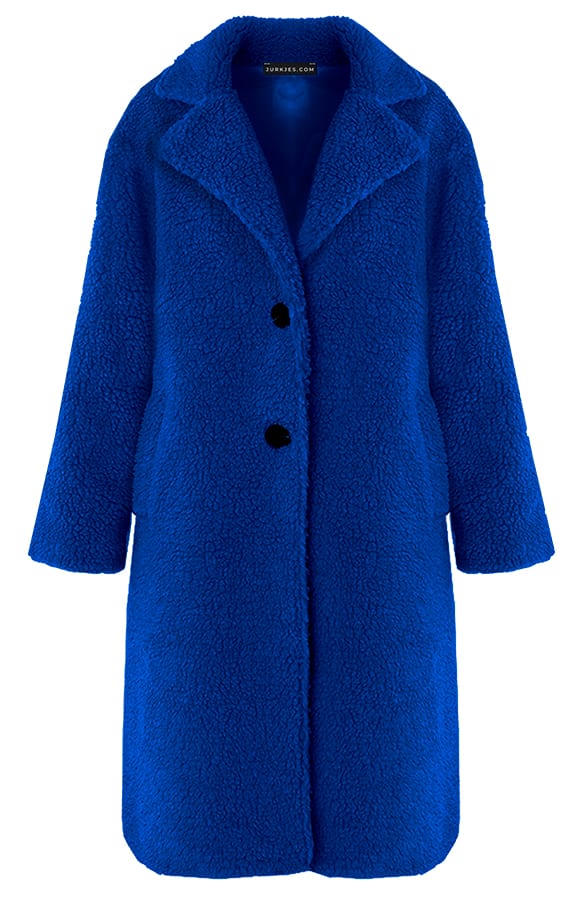 Soft Teddy Jacket Taylor Kobalt – shoparchief