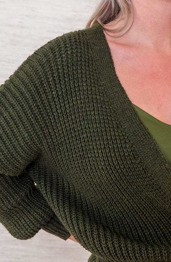 Strik Vest Ruby Legergroen – shoparchief — foto 2