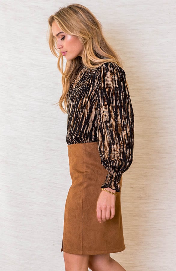 Suede Rok Sue Cognac – shoparchief — foto 3