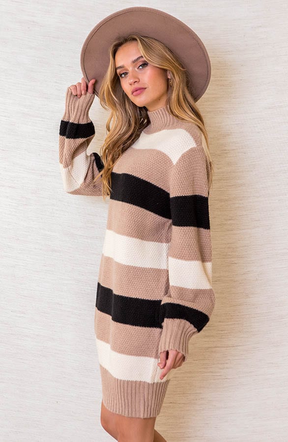Tricolore Tuniek Yvet Beige – shoparchief — foto 2