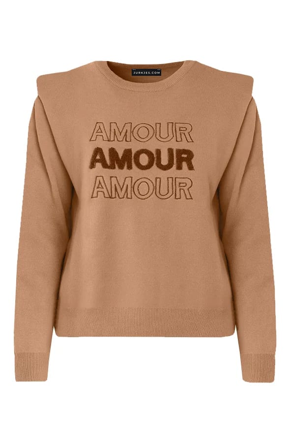 Triple Amour Sweater Abbey Camel – shoparchief