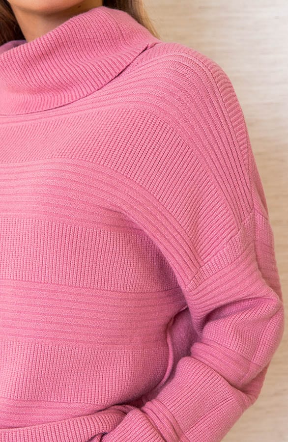 Trui Met Gestreept Motief Hester Oud Roze – shoparchief — foto 4