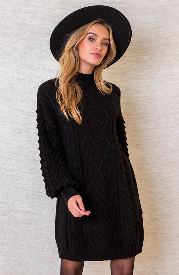 Tuniek Met Kabelpatroon Naomy Zwart – shoparchief