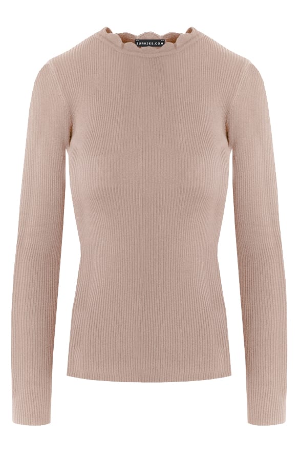 Wavy Rib Top Clare Beige – shoparchief