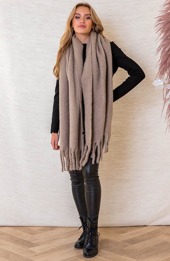 Zachte Sjaal Esmae Taupe – shoparchief