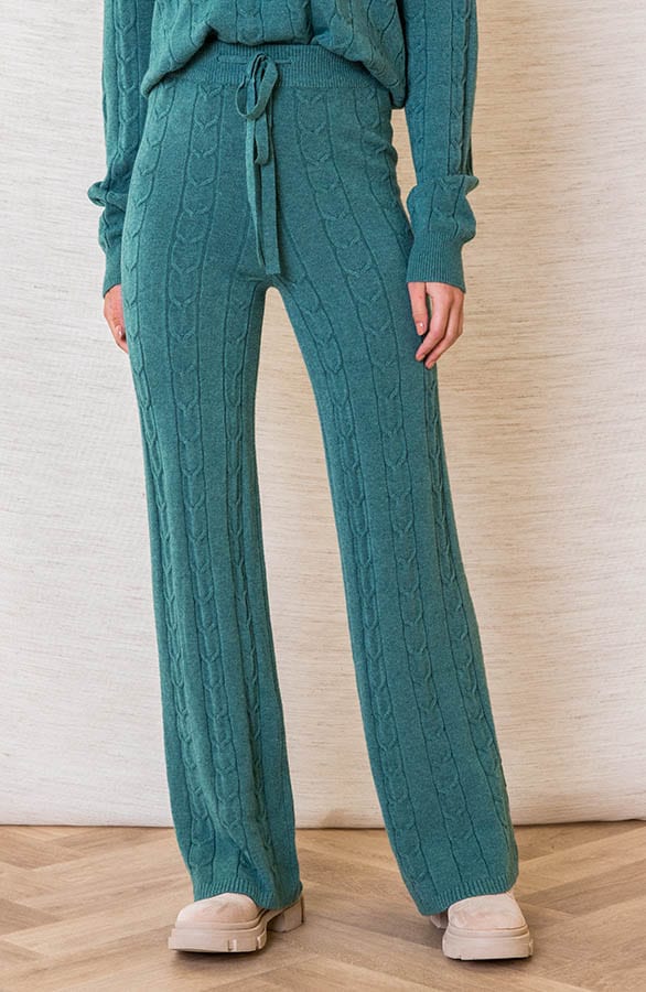 Zachtgebreide Kabelpatroon Broek Janice Oase – shoparchief