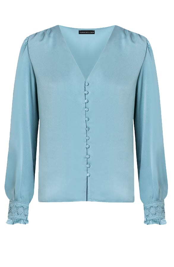 Zijden Blouse Met knopen Myla Oase – shoparchief — foto 6