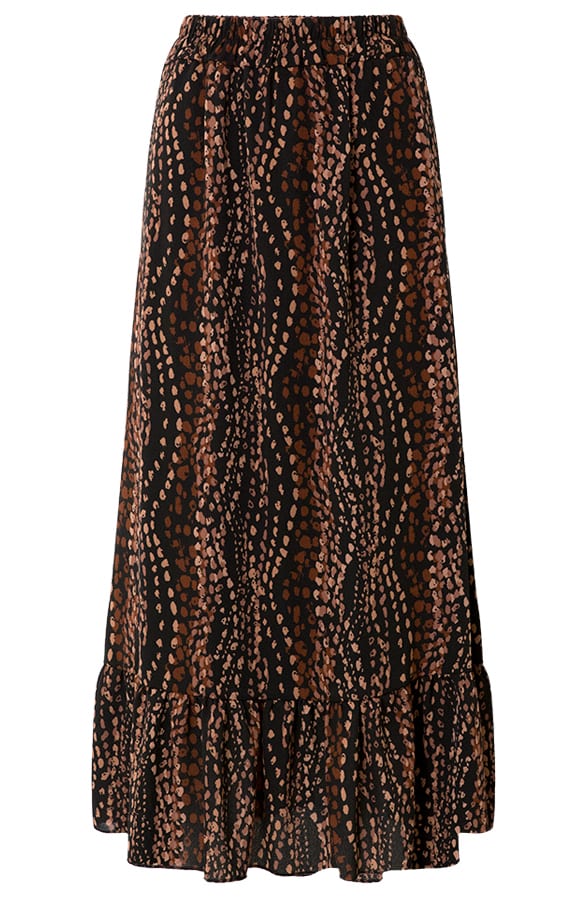 A-lijn Rok Met Print Rowenna Bruin – shoparchief — foto 6