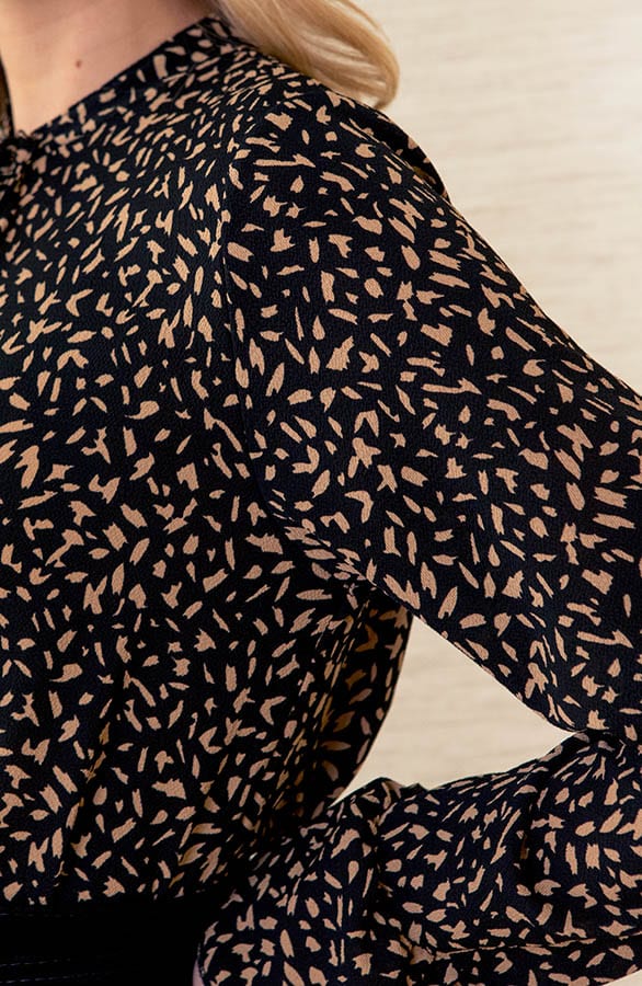 Evelyn Ruches Jurk Camel – shoparchief — foto 4