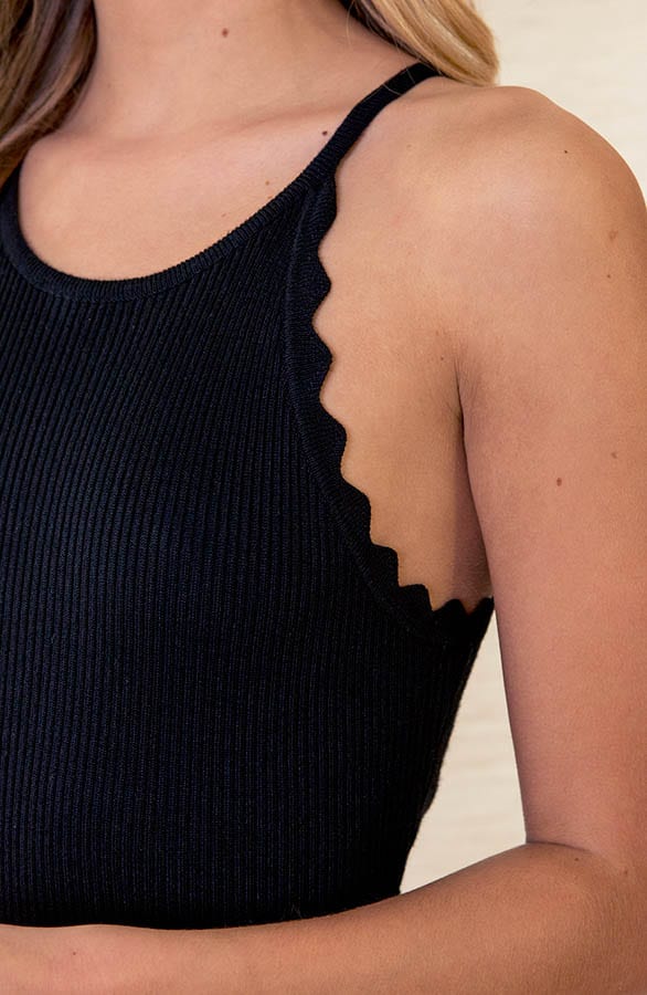 Halter Stretch Jurk Lucy Zwart – shoparchief — foto 4