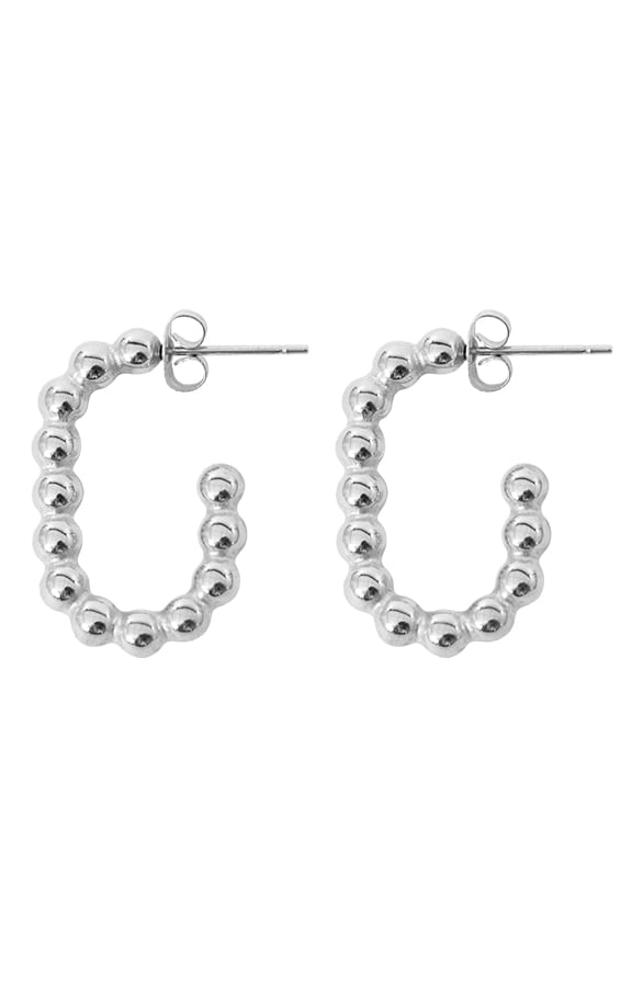 Jill Detailed Oorbellen Zilver – shoparchief