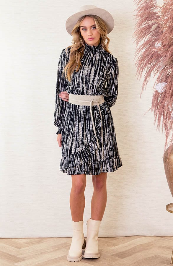 Jurk Met Colkraag Iliana Luxury Print – shoparchief — foto 5