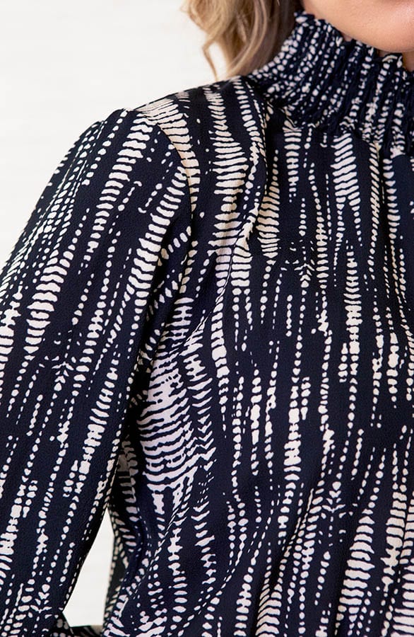 Jurk Met Colkraag Iliana Luxury Print – shoparchief — foto 4