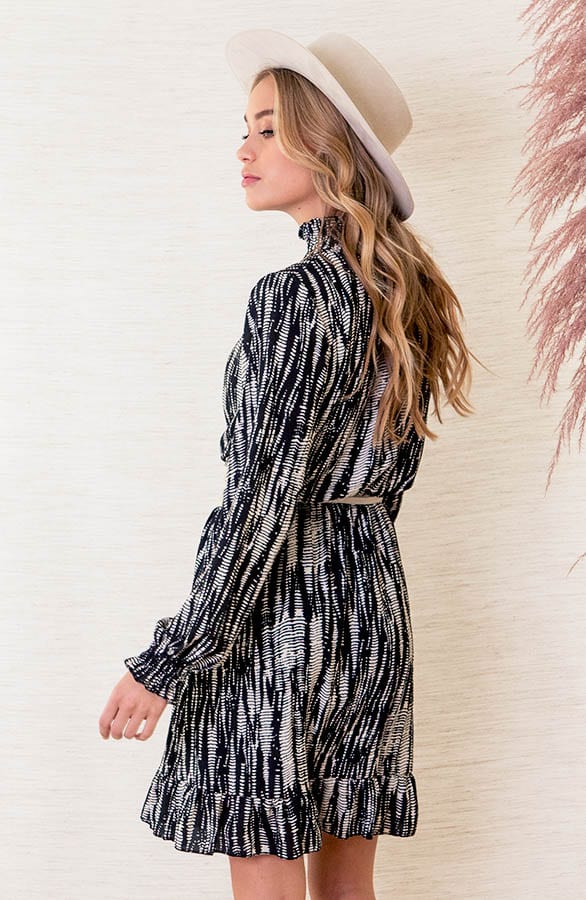 Jurk Met Colkraag Iliana Luxury Print – shoparchief — foto 3