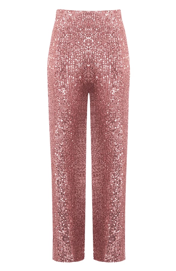 Limited Pailletten Flared Broek Davina Rose – shoparchief — foto 4