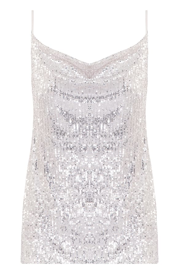 Limited Pailletten Top Davina Beige – shoparchief — foto 6